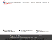 Tablet Screenshot of ediclima.es